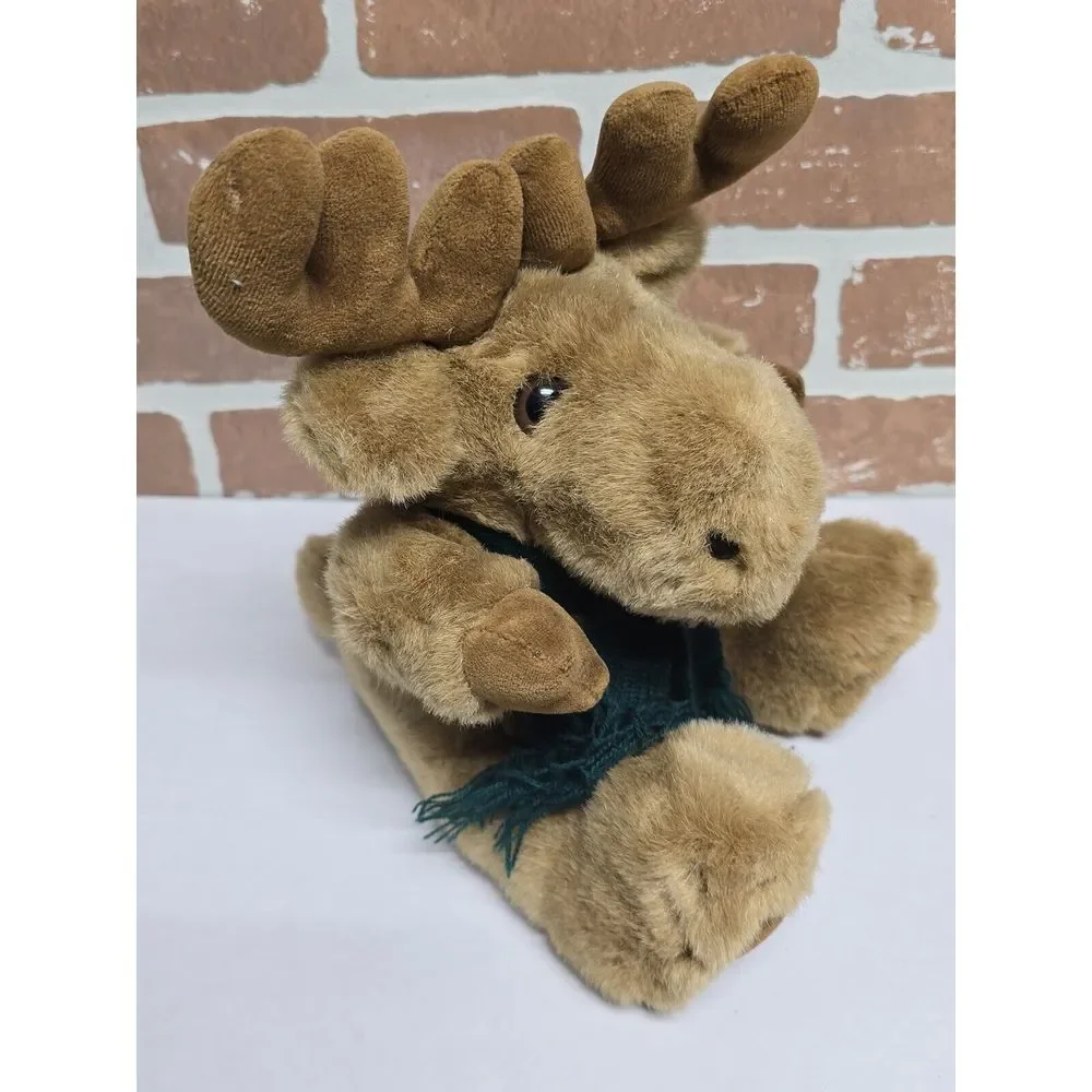 Brown Moose Reindeer Plush Lot‎ Of 5 Stuffed Animal Christmas Moose